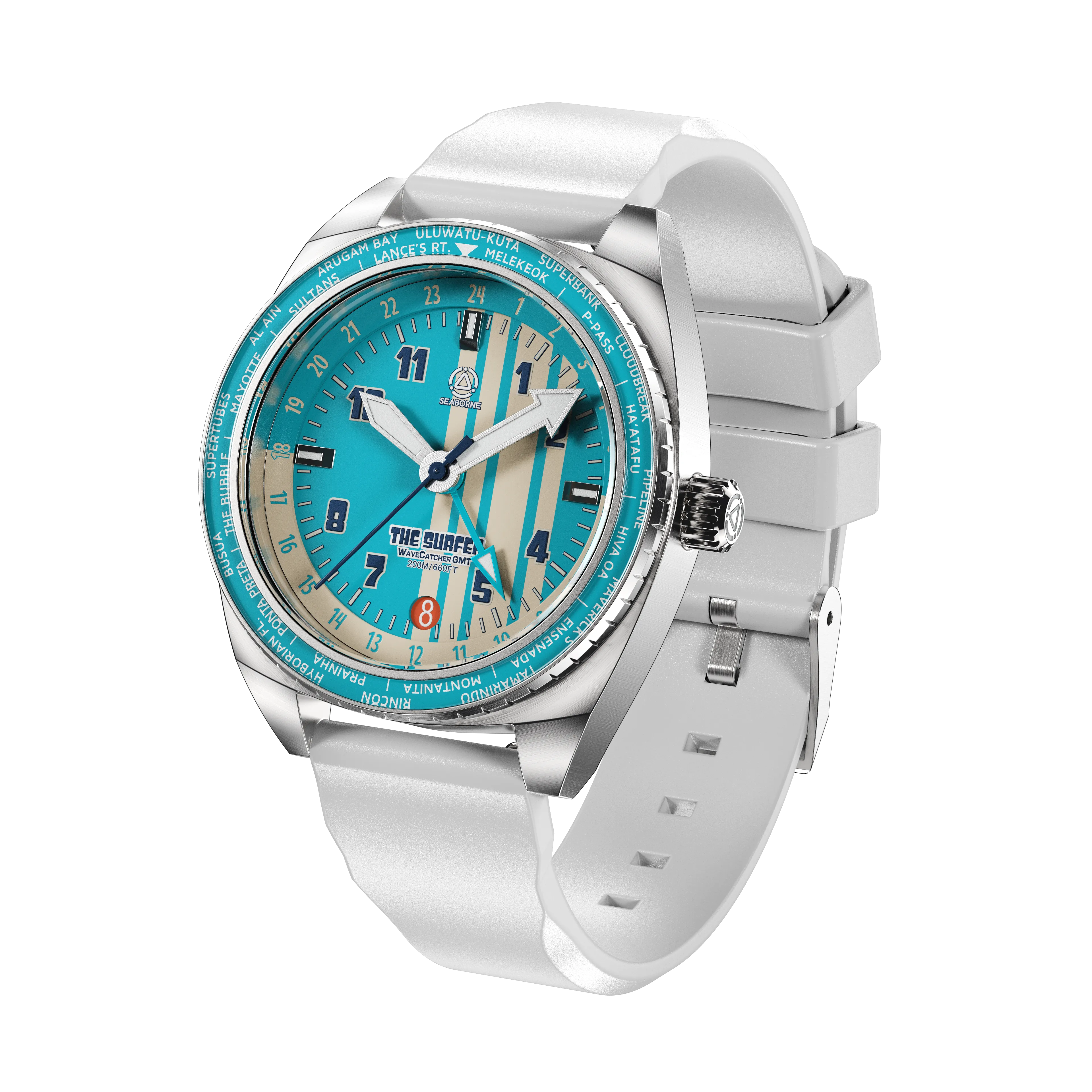The Surfer | Wavecatcher GMT Automatic |  Blue Lagoon