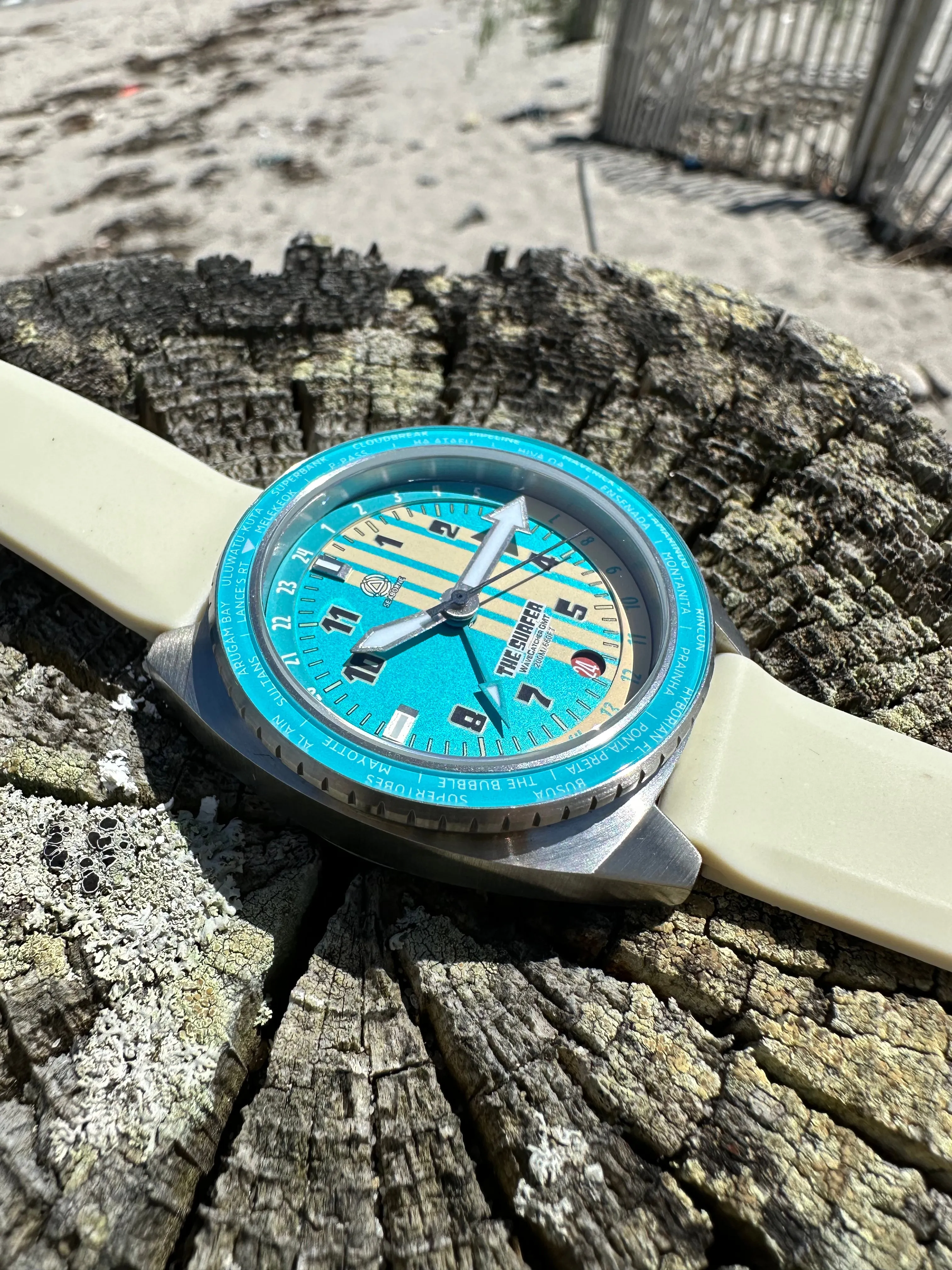 The Surfer | Wavecatcher GMT Automatic |  Blue Lagoon