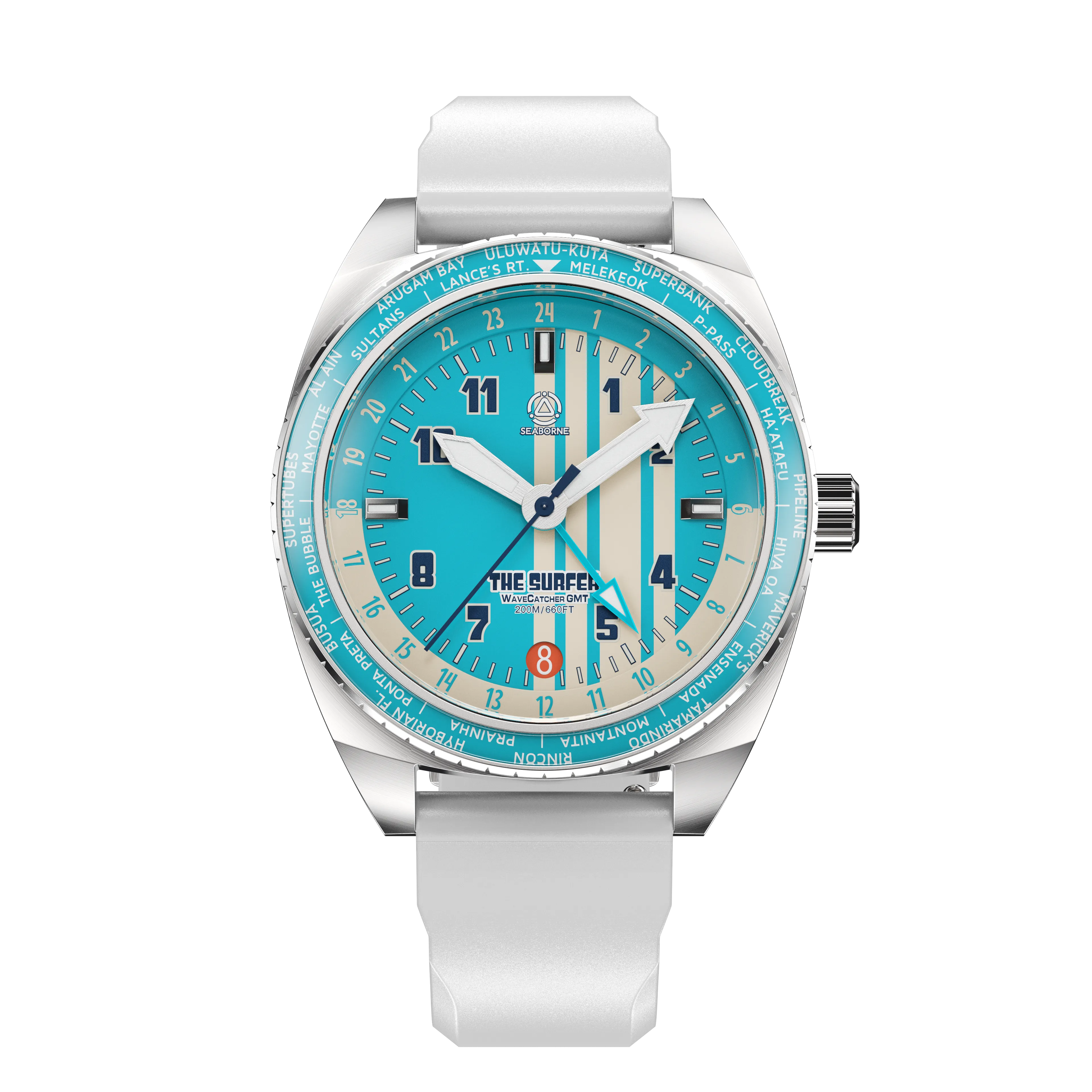 The Surfer | Wavecatcher GMT Automatic |  Blue Lagoon