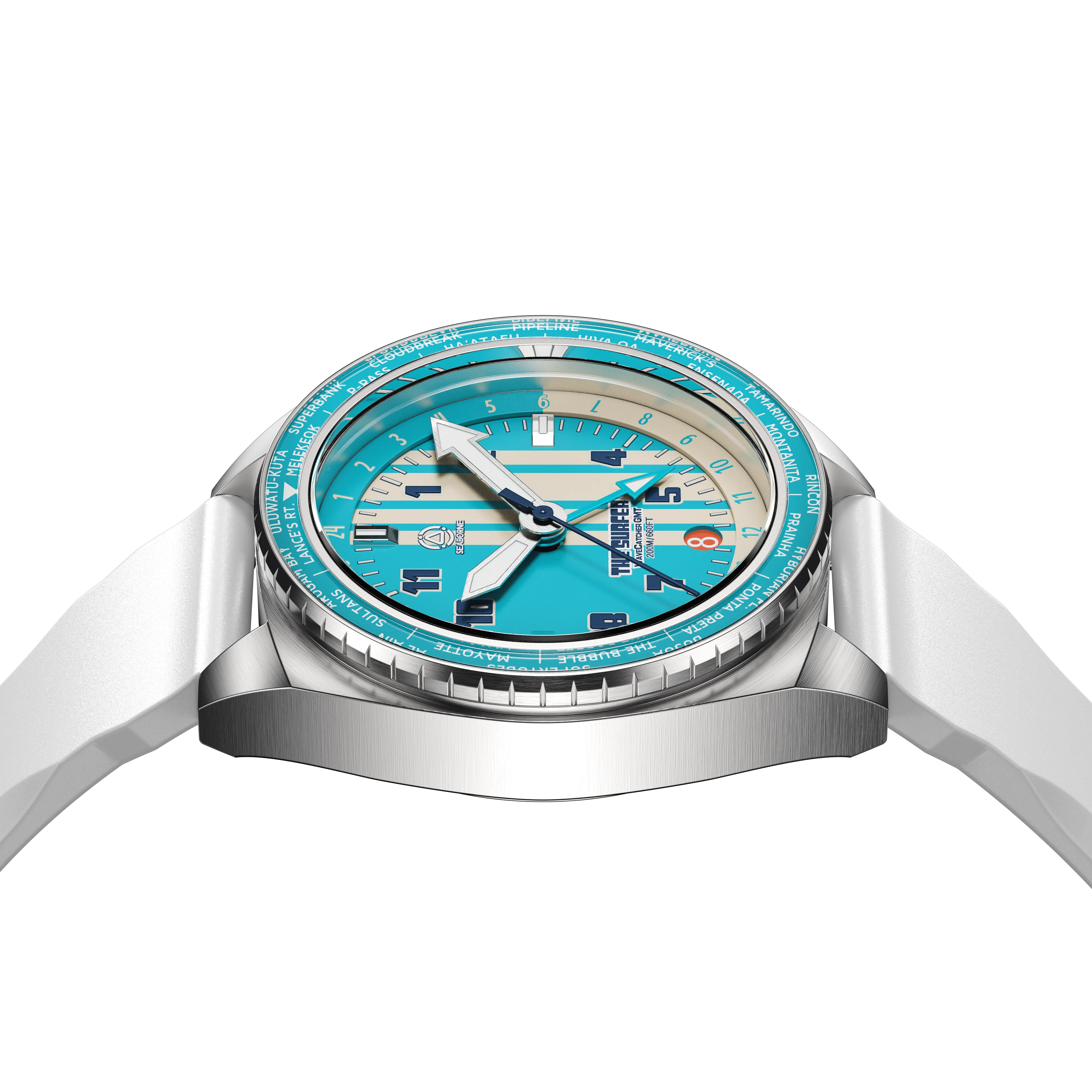 The Surfer | Wavecatcher GMT Automatic |  Blue Lagoon