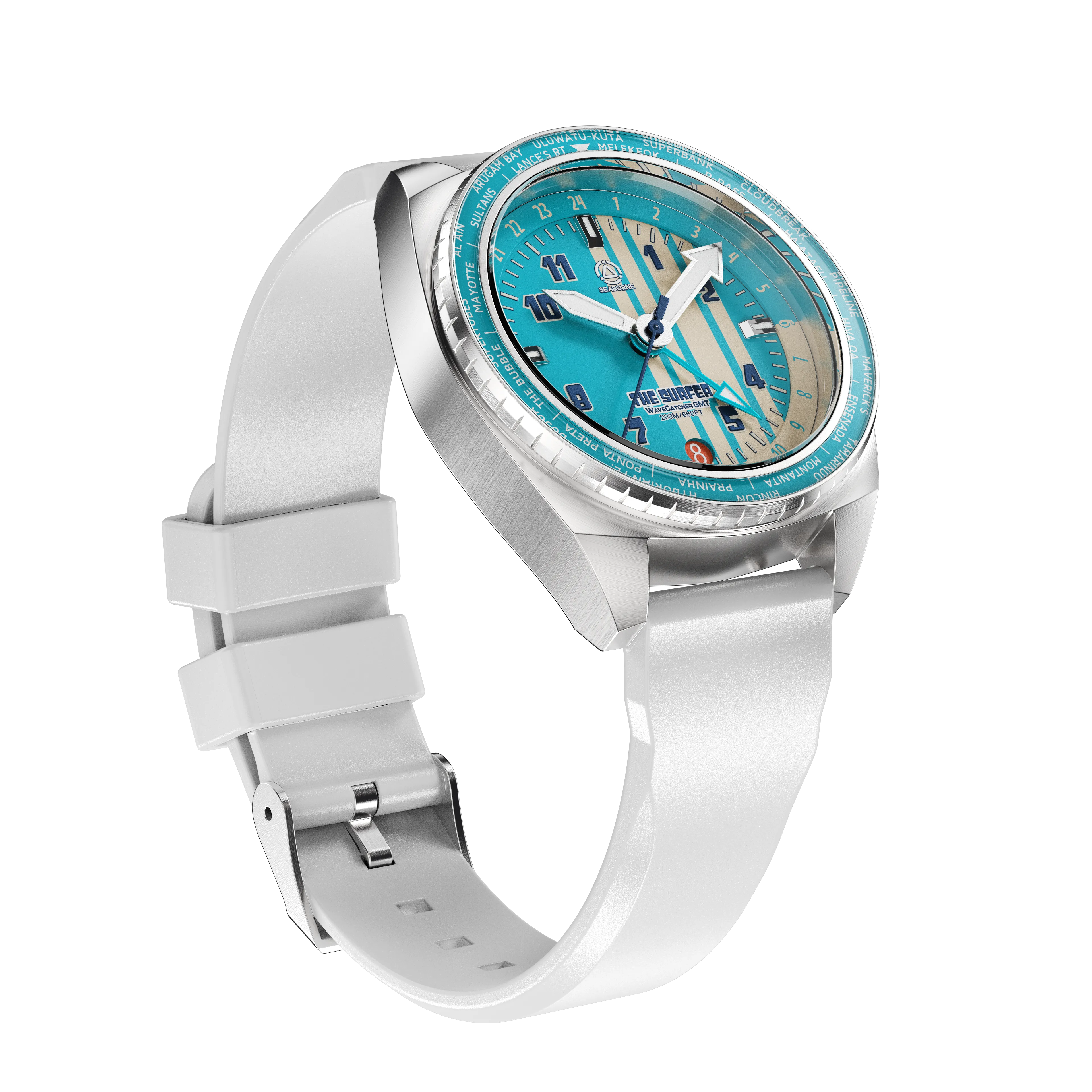 The Surfer | Wavecatcher GMT Automatic |  Blue Lagoon