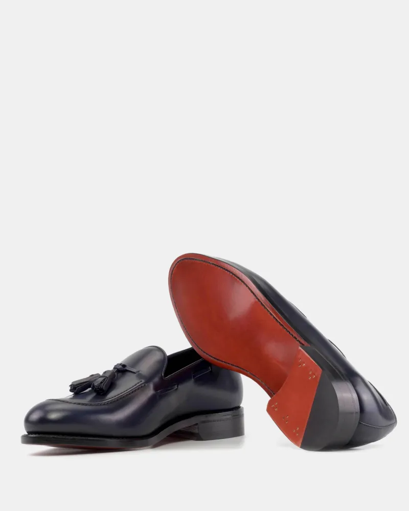 Thomas Navy Tassel Loafer