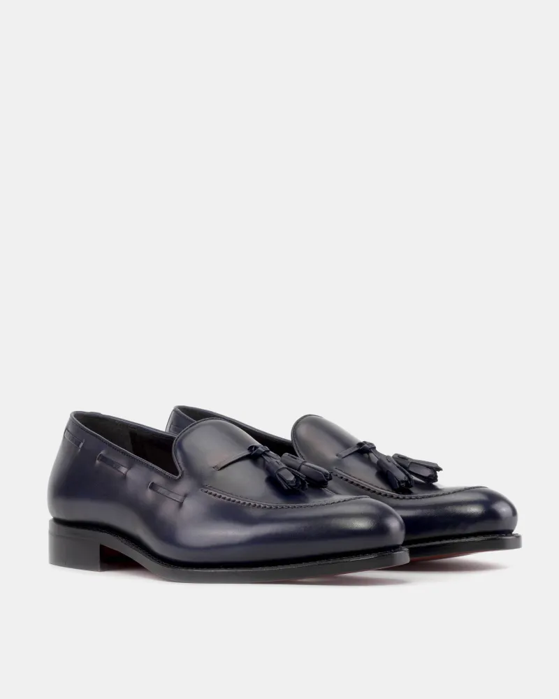 Thomas Navy Tassel Loafer