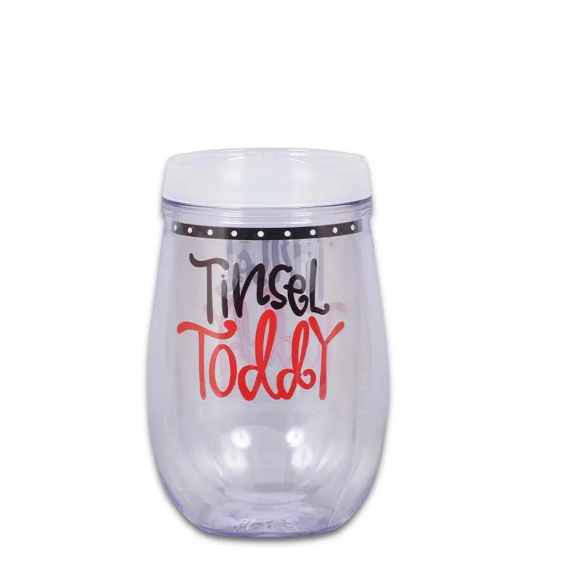 Tinsel Toddy Tumbler with Lid