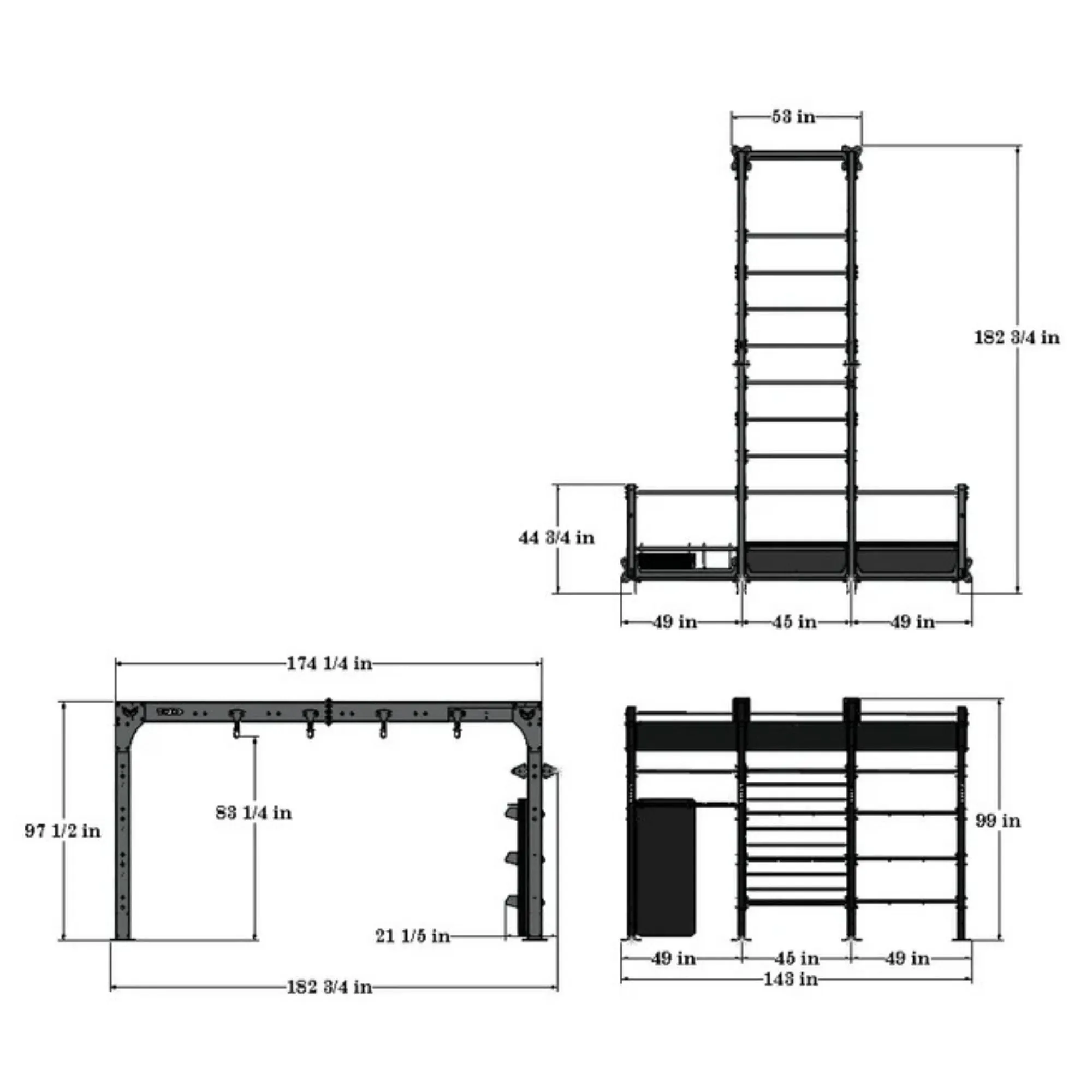 TKO Defiant Bridge 14' with Storage DB-B14TS-848