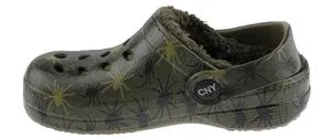 Toddler Unisex Spider Printed Injected EVA Clog with Faux Berber Lining