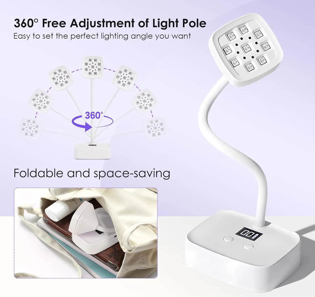 UV LED Nail Lamp, Portable Mini Lamp