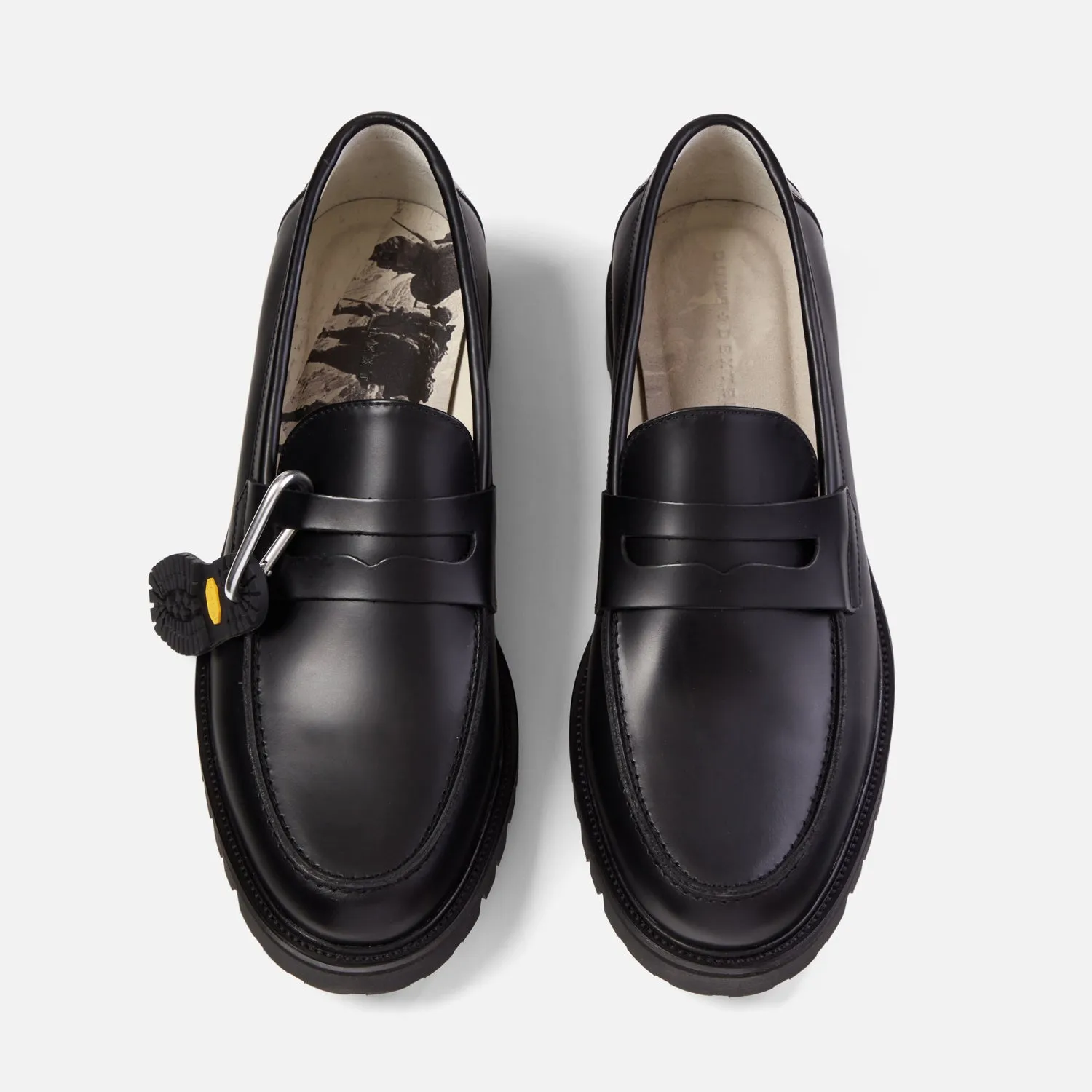 Vibram Black Carrarmato Lug Loafer - Men's