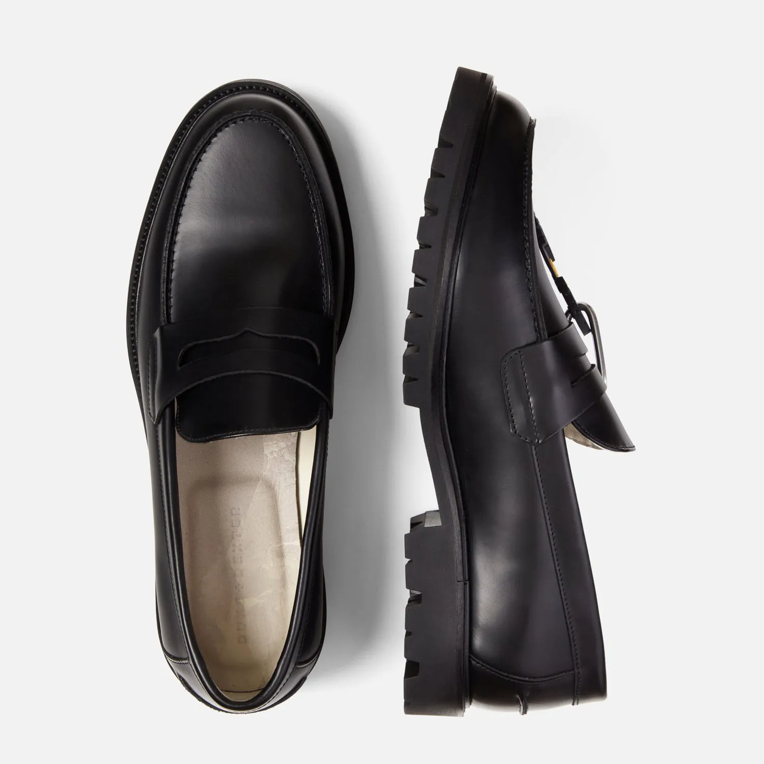 Vibram Black Carrarmato Lug Loafer - Men's