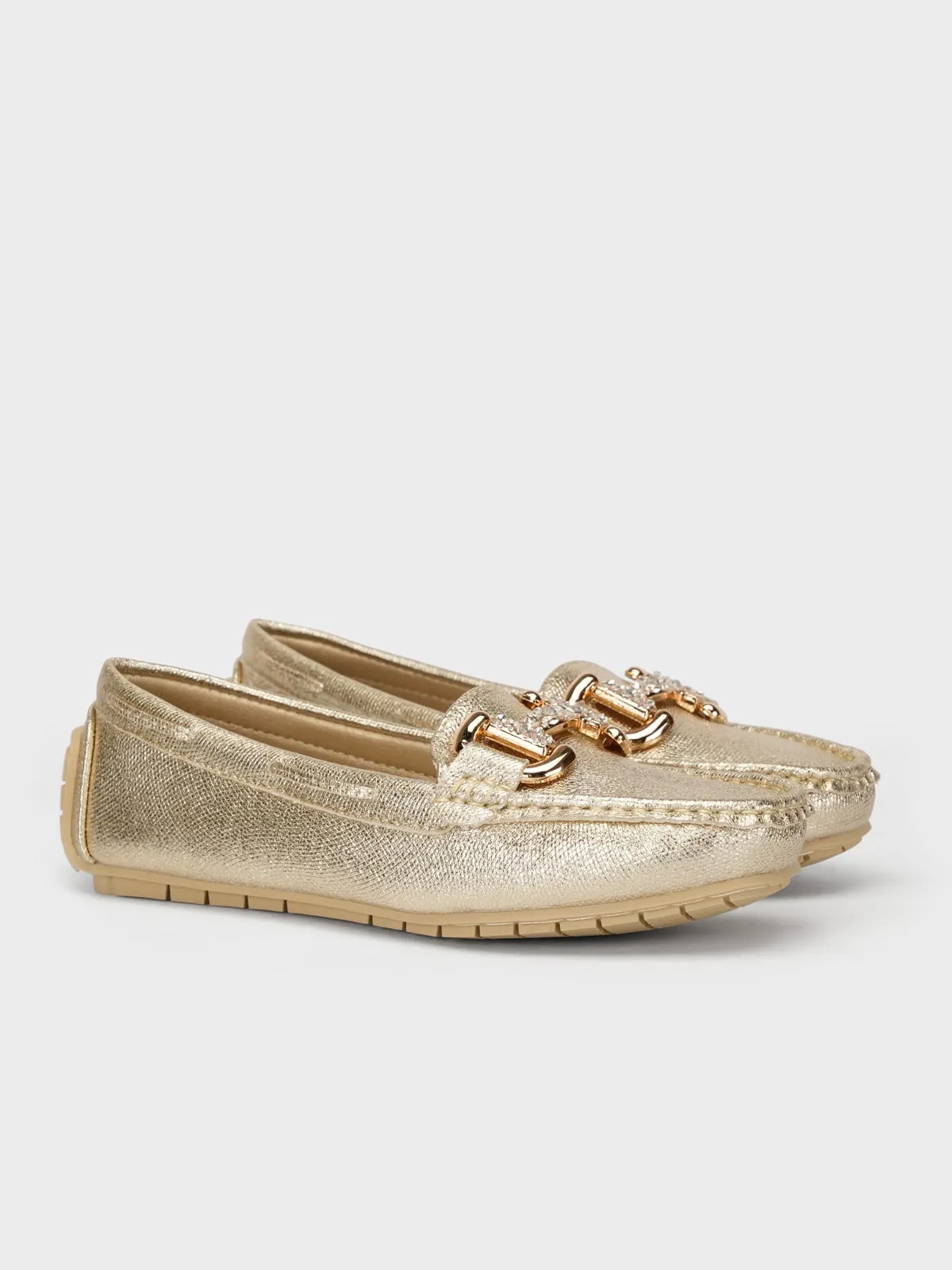 Women "FARGO" Round Toe Stylish Moccasins