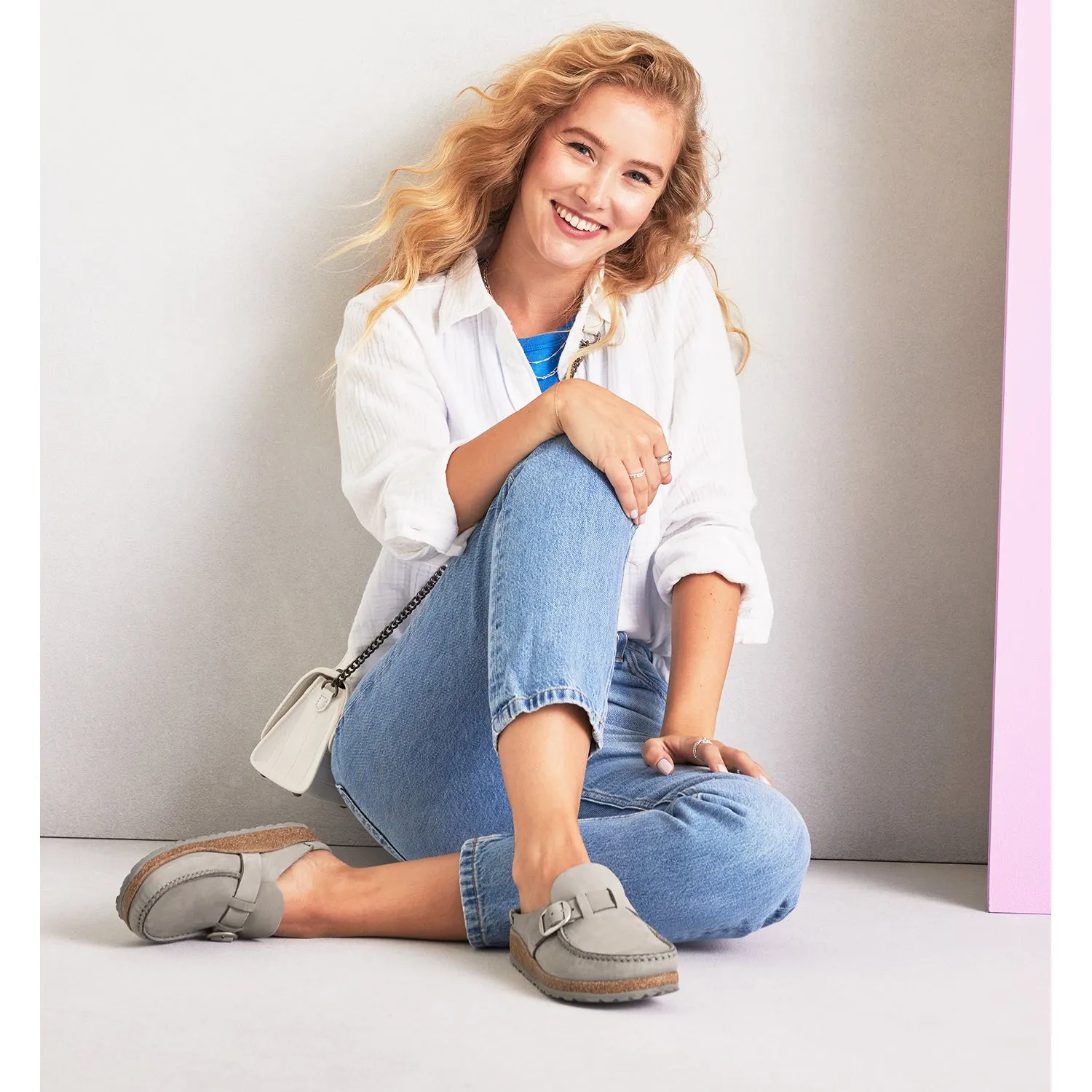 Women's Birkenstock Buckley Shearling Tea Suede