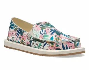 Women's Donna Slip On In Tropical Pink/green