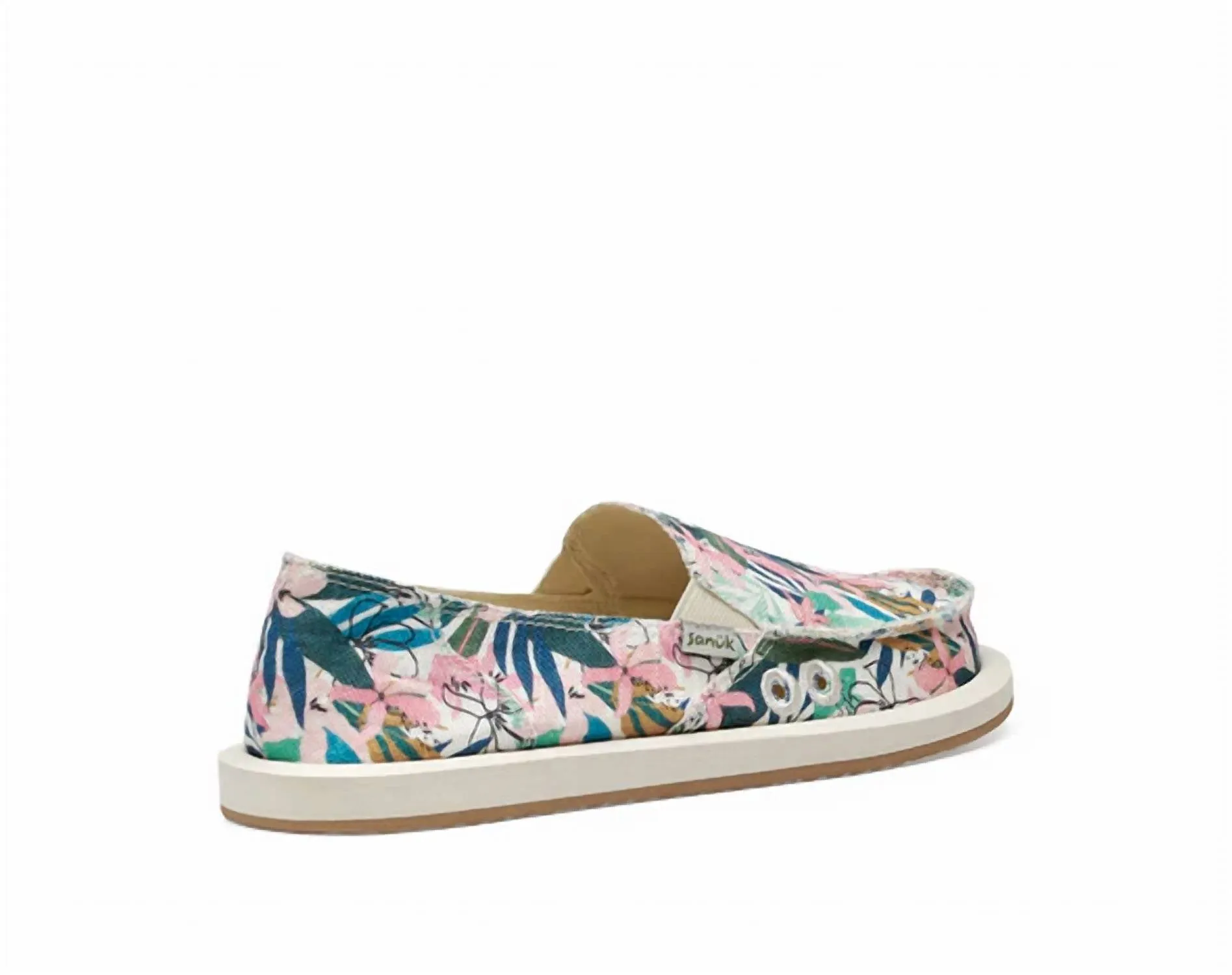 Women's Donna Slip On In Tropical Pink/green