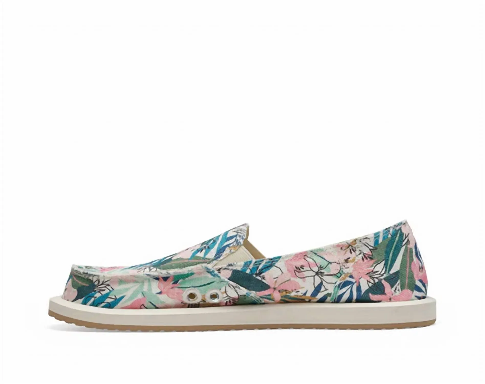 Women's Donna Slip On In Tropical Pink/green