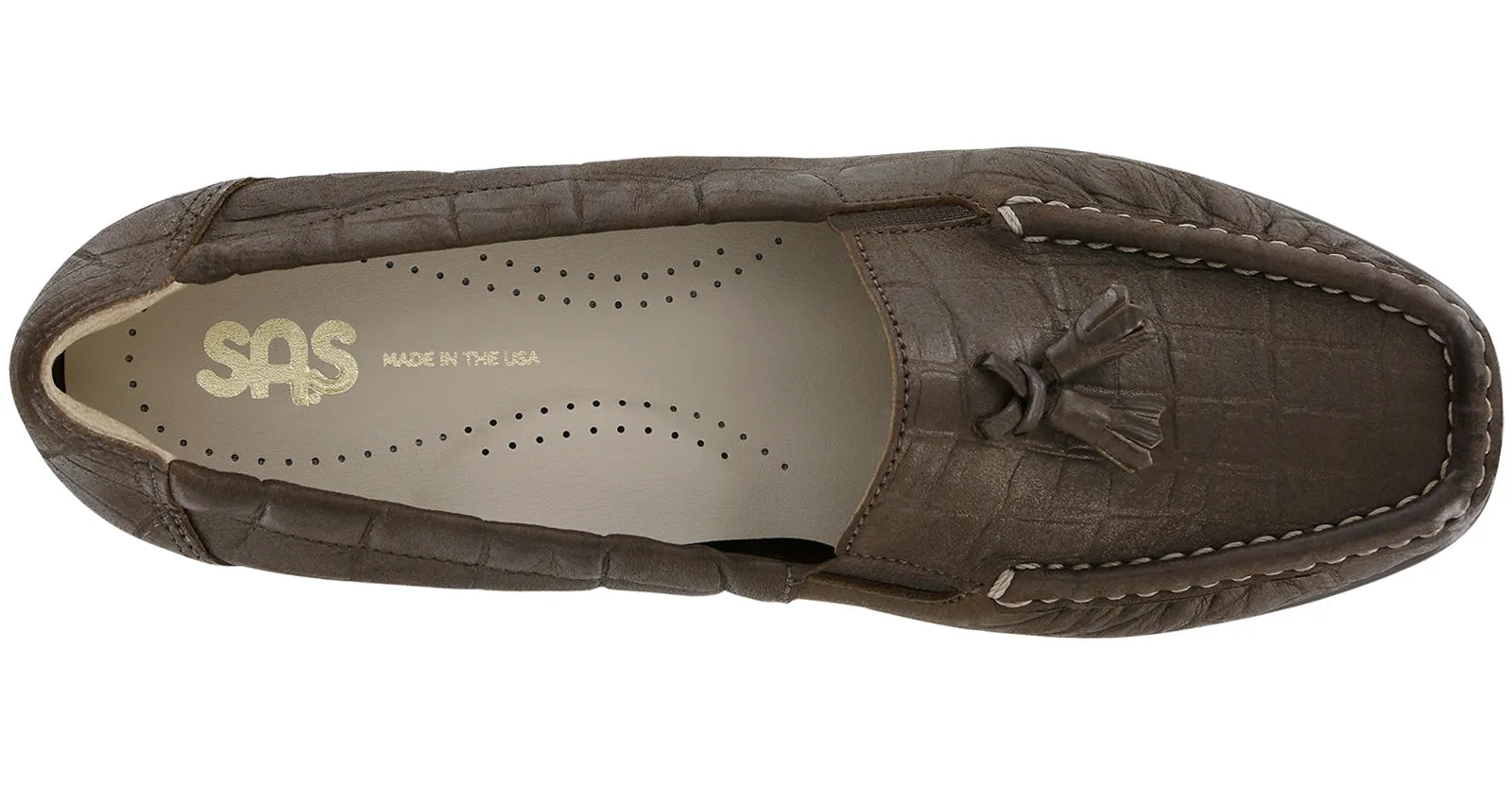 Women's Hope Slip On Loafer in Bronze Croc
