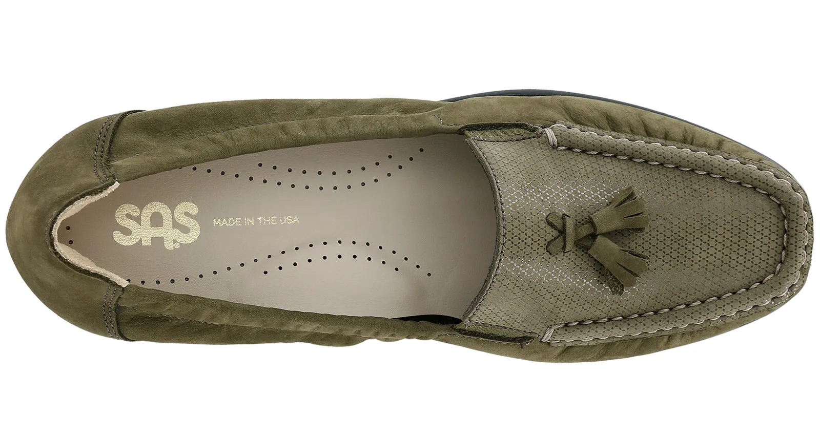 Women's Hope Slip On Loafer in Green Tundra
