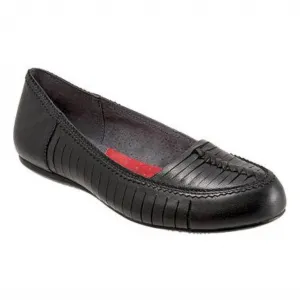 Women's Natchez Leather Moccasin In Black