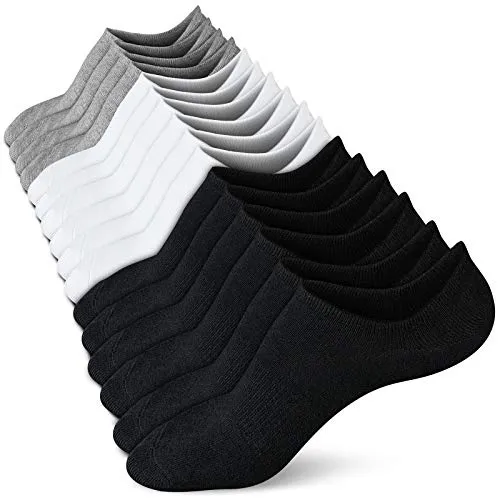 Women's Non-Slip No Show Socks (4/8 Pairs)