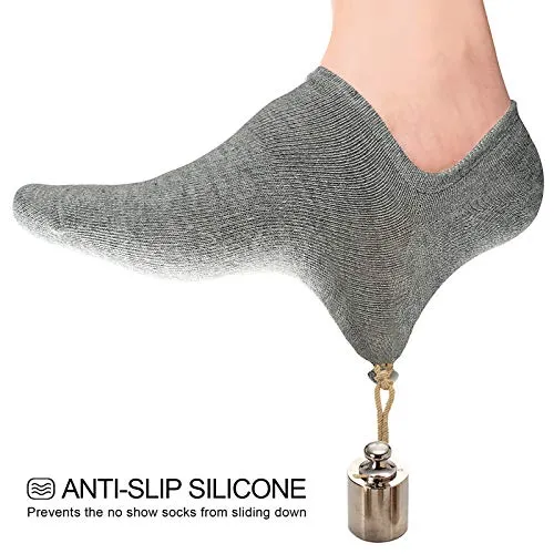 Women's Non-Slip No Show Socks (4/8 Pairs)