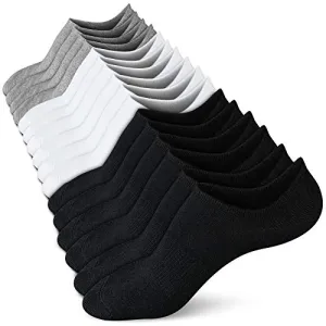 Women's Non-Slip No Show Socks (4/8 Pairs)