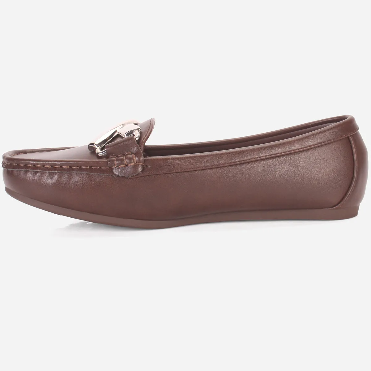 Womens "ISABEL" Flat Comfy Slide In Moccasins