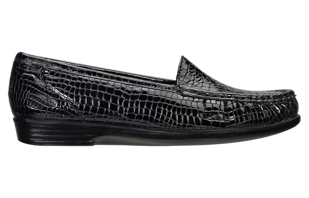 Women's Simplify Slip On Loafer in Black Croc
