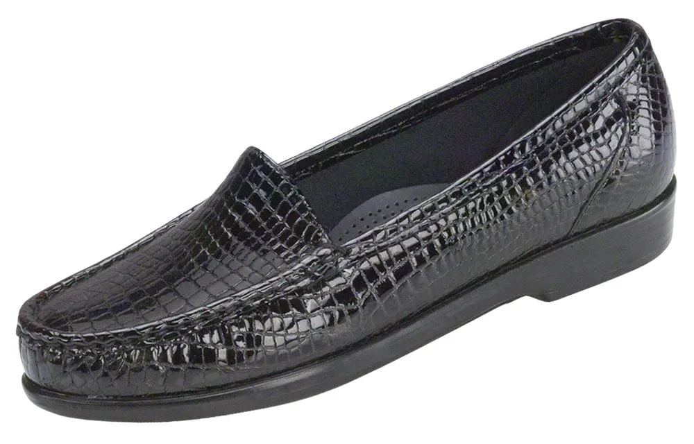 Women's Simplify Slip On Loafer in Black Croc