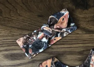 Working dog top knot headband