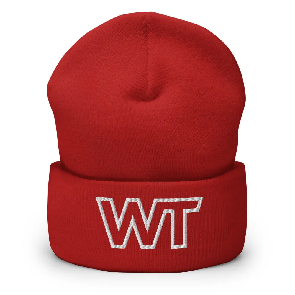 Wrestling Travel Logo Cuffed Beanie