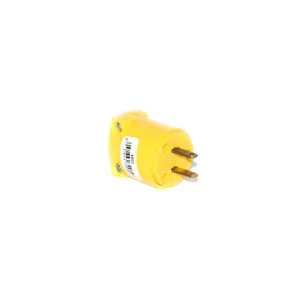 Yellow Male Plug - 2 Pronge