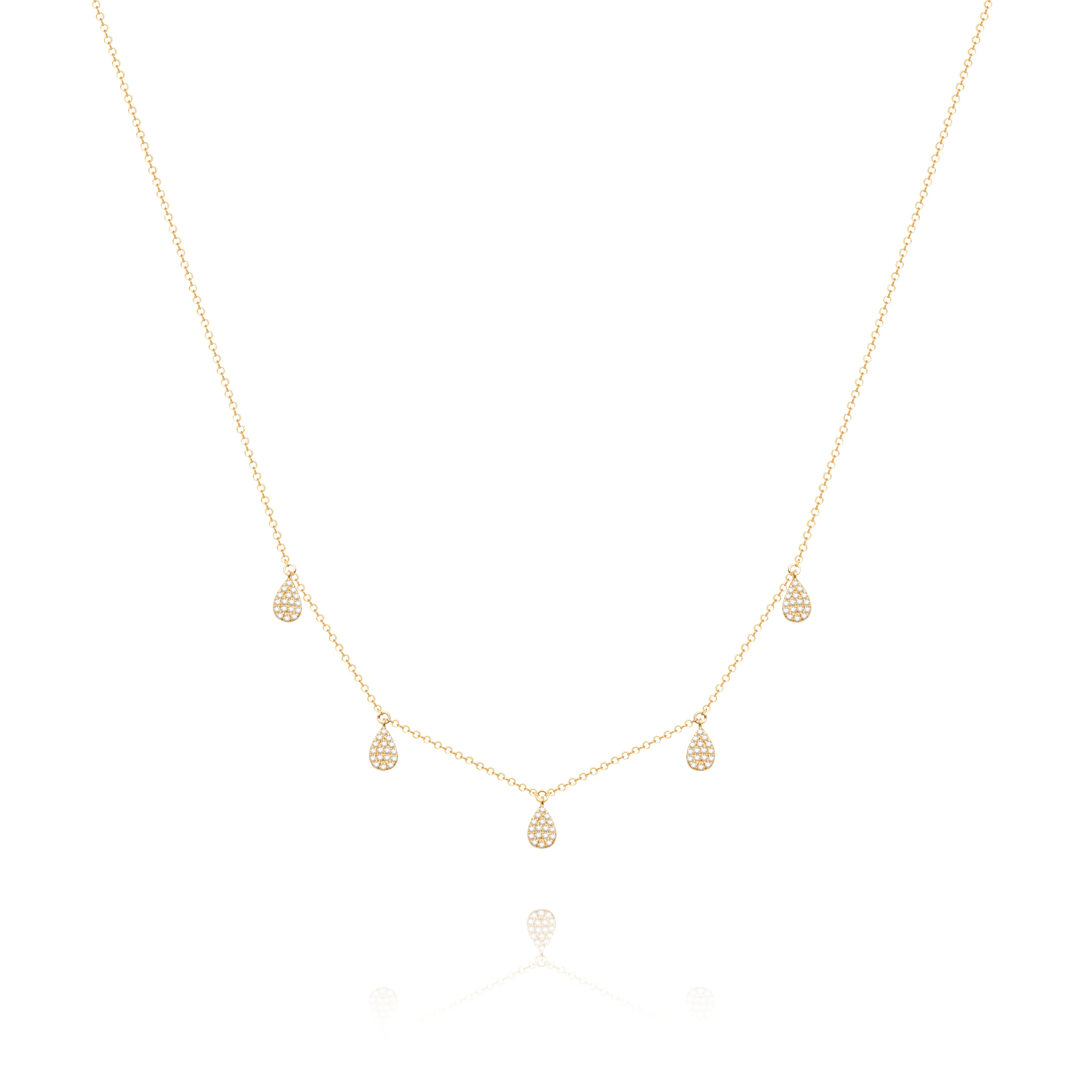 Yellow Teardrop Necklace