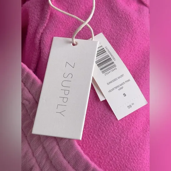 Z SUPPLY Sunkissed Short S Heartbreaker Pink $59 Retail NWT