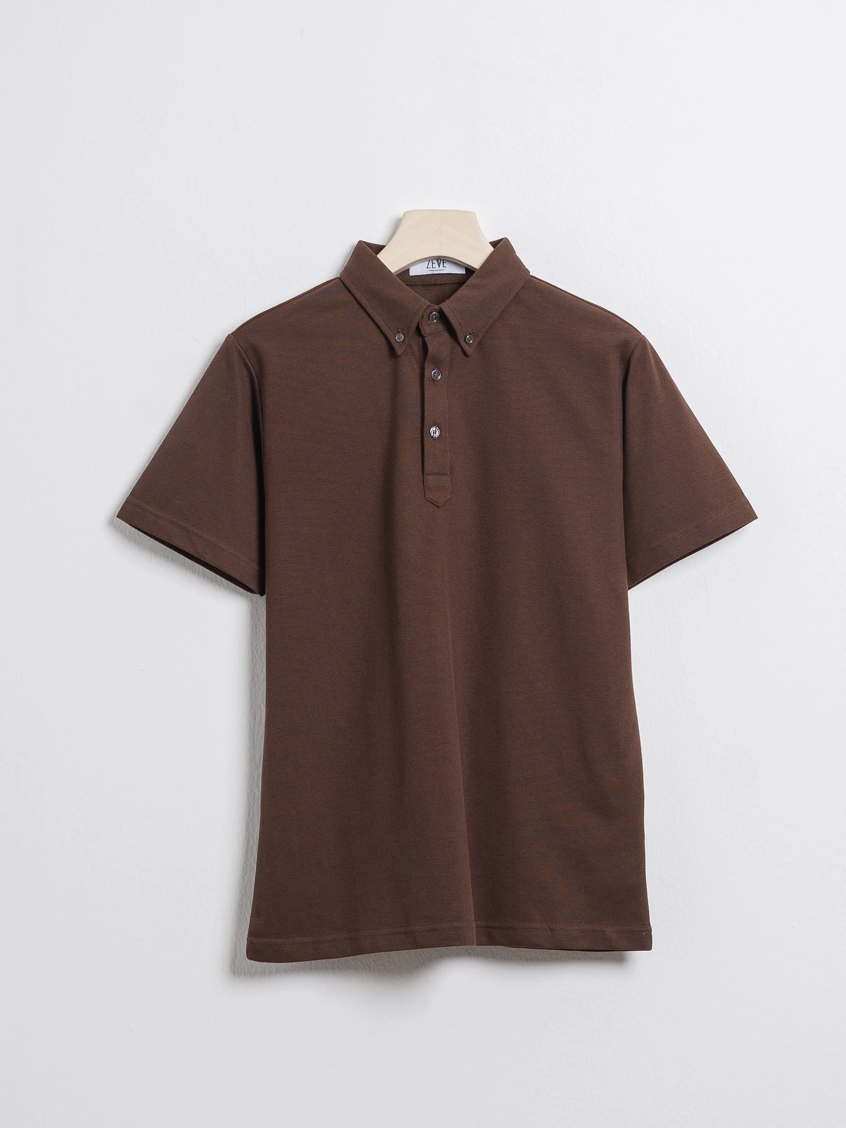 Zane Polo Tee - Coffee