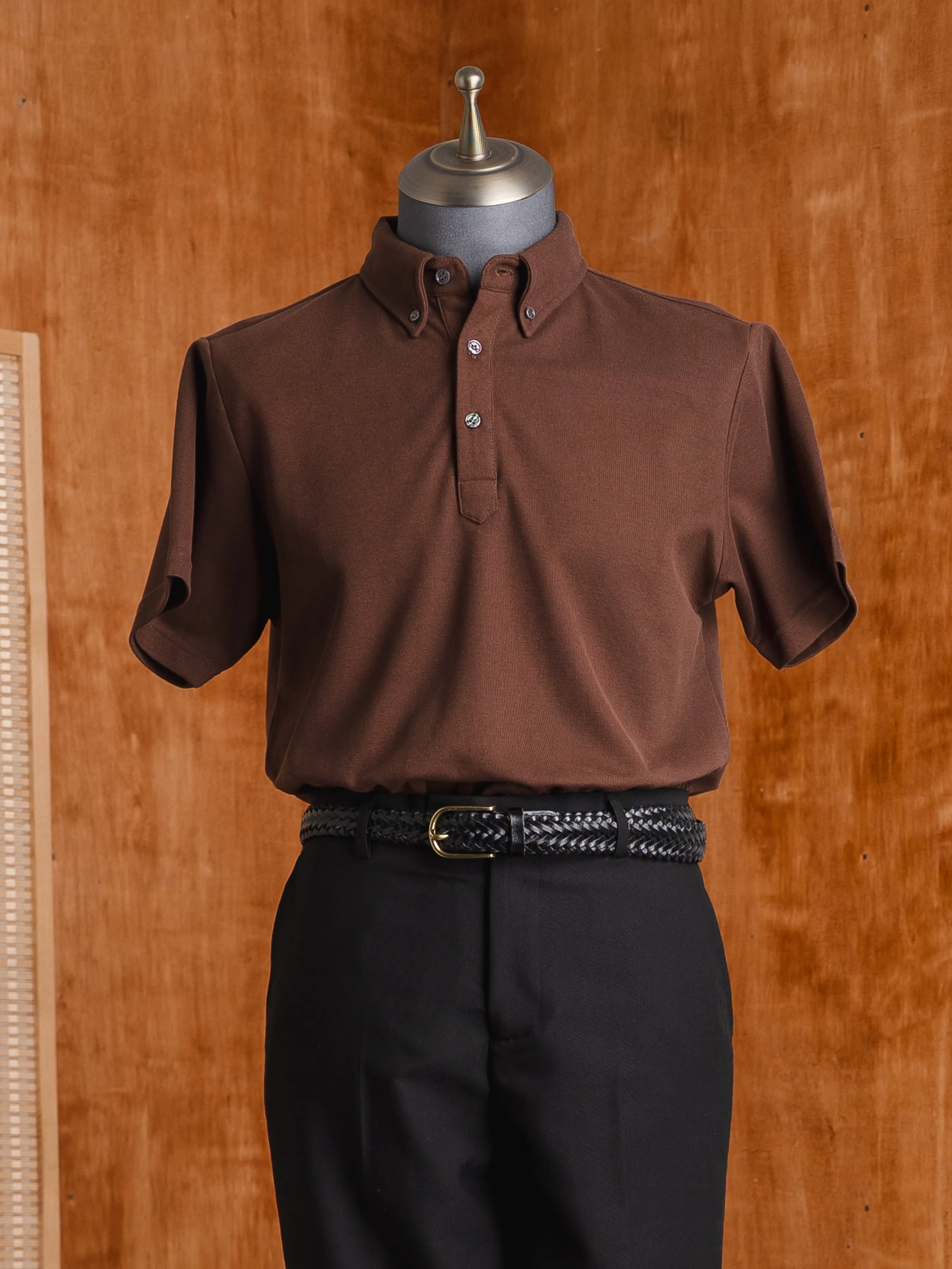 Zane Polo Tee - Coffee