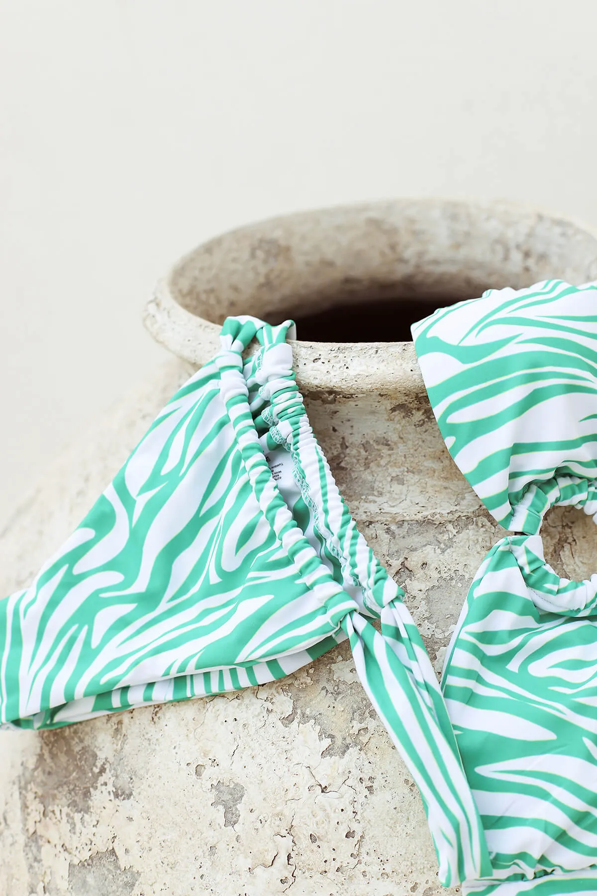 Zebra Bikini Top