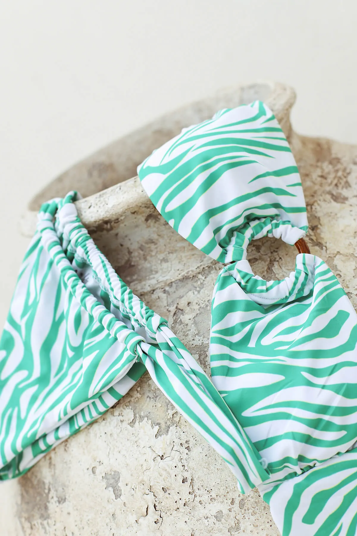 Zebra Bikini Top
